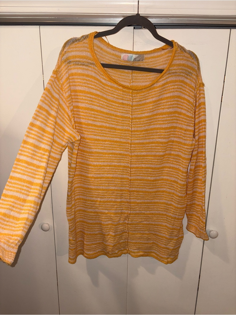 Free People Cotton Blend Striped coverup